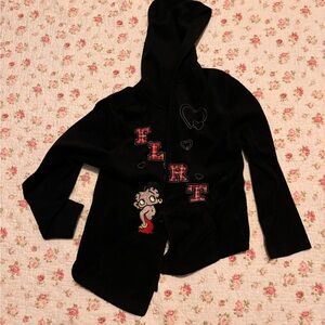 Betty boop fleece zip up